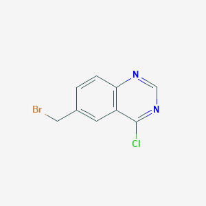 molecular formula C9H6BrClN2 B122212 6-(Bromomethyl)-4-chloroquinazoline CAS No. 153436-68-1