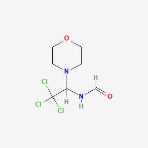 molecular formula C7H11Cl3N2O2 B1222120 N-(2,2,2-Trichloro-1-morpholinoethyl)formamide CAS No. 60029-23-4