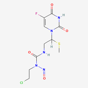 Urea, N-(2-chloroethyl)-N'-(2-(5-fluoro-3,4-dihydro-2,4-dioxo-1(2H)-pyrimidinyl)-2-(methylthio)ethyl)-N-nitroso-