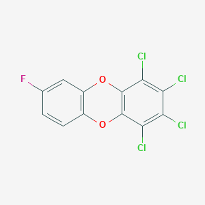 molecular formula C12H3Cl4FO2 B1222129 1,2,3,4-Tetrachloro-7-fluorodibenzo-p-dioxin CAS No. 84245-14-7