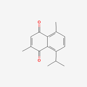 molecular formula C15H16O2 B1222132 Stahlianthusone CAS No. 87018-26-6