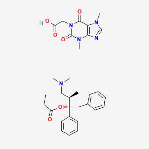 Propoxyphene 1-carboxymethyl-3,7-dimethylxanthine