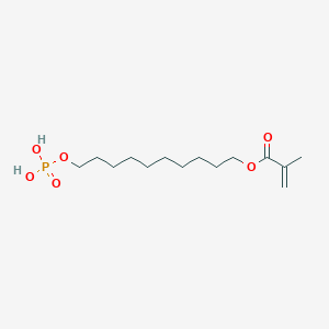 molecular formula C14H27O6P B122214 10-(Phosphonooxy)decyl methacrylate CAS No. 85590-00-7