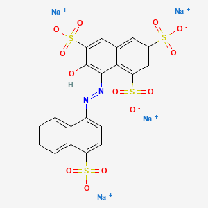 molecular formula C20H10N2Na4O13S4 B1222166 酸性红41 CAS No. 5850-44-2