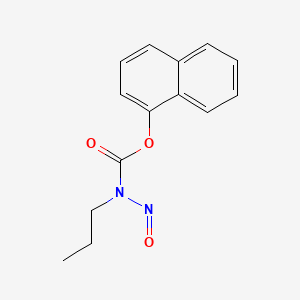 molecular formula C14H14N2O3 B1222174 1-Naphthyl-N-propyl-N-nitrosocarbamate CAS No. 76206-37-6