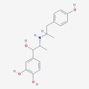 molecular formula C18H23NO4 B1222177 hydroxybenzylisoproterenol CAS No. 64532-93-0
