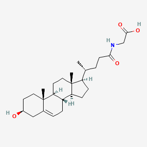 molecular formula C26H41NO4 B1222178 3-Hydroxy-5-cholenoylglycine CAS No. 69776-17-6