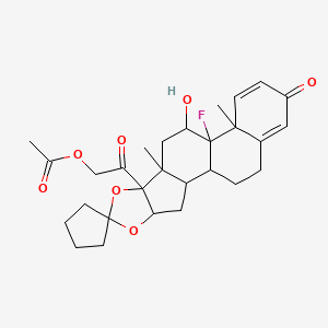molecular formula C28H35FO7 B1222188 Penticort 