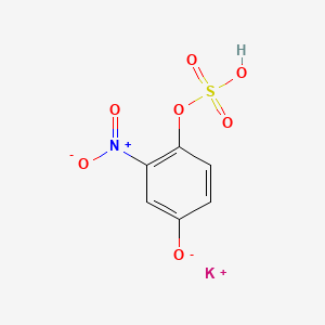 molecular formula C6H4KNO7S B1222207 Nitroquinol sulfate CAS No. 61865-95-0