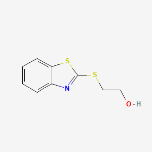 molecular formula C9H9NOS2 B1222220 2-(2-苯并噻唑基硫)乙醇 CAS No. 4665-63-8