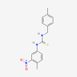 1-(4-Methyl-3-nitrophenyl)-3-[(4-methylphenyl)methyl]thiourea