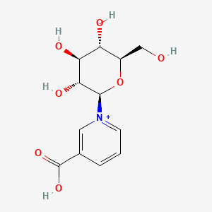 molecular formula C12H16NO7+ B1222234 N-Glucosylnicotinate 