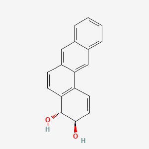 molecular formula C18H14O2 B1222239 trans-3,4-Dihydro-3,4-dihydroxybenz(a)anthracene CAS No. 60967-89-7