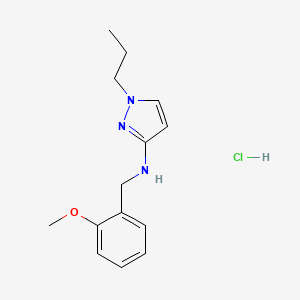 molecular formula C14H20ClN3O B12222446 N-(2-Methoxybenzyl)-1-propyl-1H-pyrazol-3-amine 