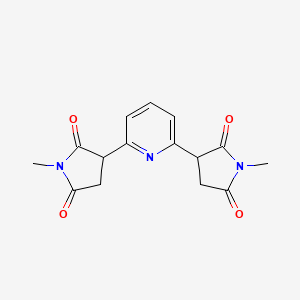1-Methyl-3-[6-(1-methyl-2,5-dioxo-pyrrolidin-3-yl)-2-pyridyl]pyrrolidine-2,5-dione