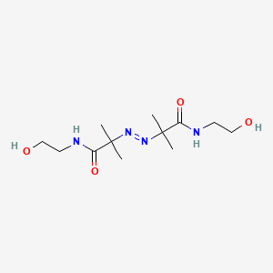 molecular formula C12H24N4O4 B1222249 2,2'-azobis(N-(2-hydroxyethyl)-2-methylpropionamide) CAS No. 61551-69-7