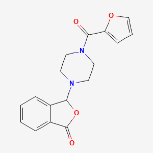molecular formula C17H16N2O4 B12222647 3-[4-(furan-2-ylcarbonyl)piperazin-1-yl]-2-benzofuran-1(3H)-one 