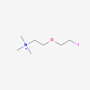 B1222266 O-(2-Iodoethyl)choline CAS No. 76584-53-7