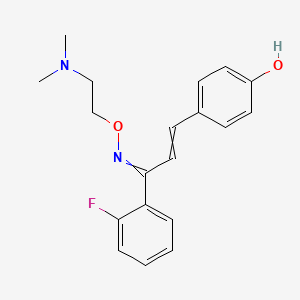 4-[3-[2-(Dimethylamino)ethoxyimino]-3-(2-fluorophenyl)prop-1-enyl]phenol