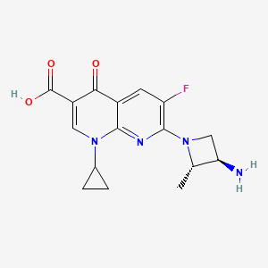 7-(3-Amino-2-methyl-1-azetidinyl)-1-cyclopropyl-6-fluoro-1,4-dihydro-4-oxo-1,8-naphthyridine-3-carboxylic acid