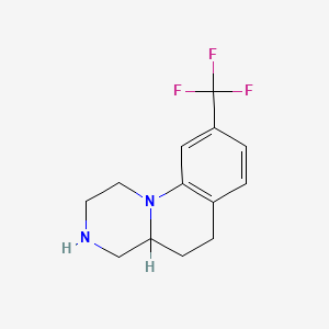 9-(Trifluoromethyl)-2,3,4,4a,5,6-hexahydro-1h-pyrazino[1,2-a]quinoline