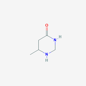 molecular formula C5H10N2O B12222790 6-Methyl-1,3-diazinan-4-one 