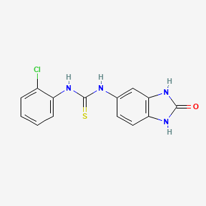 1-(2-Chlorophenyl)-3-(2-oxo-1,3-dihydrobenzimidazol-5-yl)thiourea