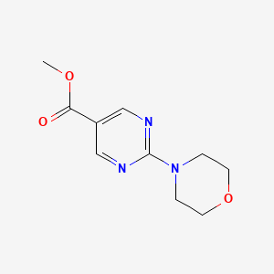 molecular formula C10H13N3O3 B12222848 Methyl 2-(4-morpholinyl)-5-pyrimidinecarboxylate 