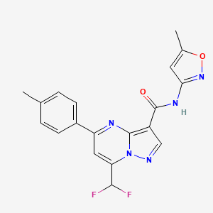 7-(difluoromethyl)-N-(5-methyl-3-isoxazolyl)-5-(4-methylphenyl)-3-pyrazolo[1,5-a]pyrimidinecarboxamide