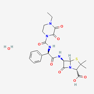 molecular formula C23H29N5O8S B1222306 哌拉西林水合物 CAS No. 66258-76-2