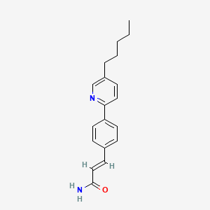 3-[4-(5-Pentyl-2-pyridinyl)phenyl]acrylamide