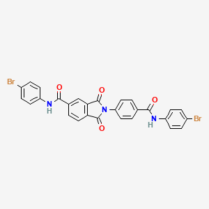 N-(4-bromophenyl)-2-{4-[(4-bromophenyl)carbamoyl]phenyl}-1,3-dioxo-2,3-dihydro-1H-isoindole-5-carboxamide