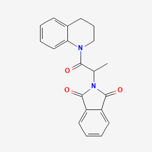 2-[1-(3,4-dihydro-2H-quinolin-1-yl)-1-oxopropan-2-yl]isoindole-1,3-dione