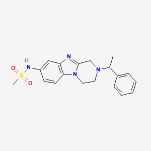 N-[2-(1-phenylethyl)-3,4-dihydro-1H-pyrazino[1,2-a]benzimidazol-8-yl]methanesulfonamide