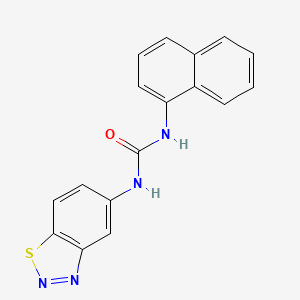 molecular formula C17H12N4OS B1222334 1-(1,2,3-Benzothiadiazol-5-yl)-3-(1-naphthalenyl)urea 