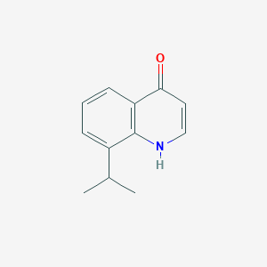 molecular formula C12H13NO B12223341 8-Isopropylquinolin-4-OL 