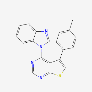 4-(1-Benzimidazolyl)-5-(4-methylphenyl)thieno[2,3-d]pyrimidine