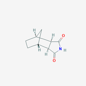 molecular formula C9H11NO2 B122234 (3aR,4S,7R,7aS)-Hexahydro-1H-4,7-methanoisoindole-1,3(2H)-dione CAS No. 14805-29-9