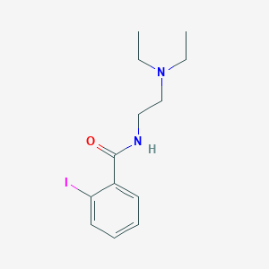 molecular formula C13H19IN2O B1222342 N-[2-(diethylamino)ethyl]-2-iodobenzamide 