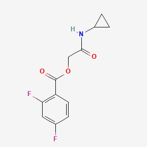 2,4-Difluorobenzoic acid [2-(cyclopropylamino)-2-oxoethyl] ester