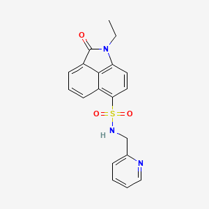 1-ethyl-2-oxo-N-(2-pyridinylmethyl)-6-benzo[cd]indolesulfonamide