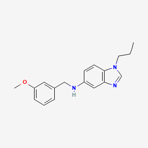 N-[(3-methoxyphenyl)methyl]-1-propyl-5-benzimidazolamine