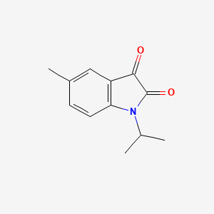 molecular formula C12H13NO2 B12223635 1-Isopropyl-5-methyl-1H-indole-2,3-dione CAS No. 620931-09-1