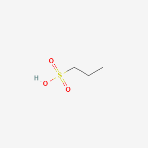 molecular formula C3H8O3S B1222372 1-Propanesulfonic acid CAS No. 5284-66-2