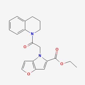 4-[2-(3,4-dihydro-2H-quinolin-1-yl)-2-oxoethyl]-5-furo[3,2-b]pyrrolecarboxylic acid ethyl ester
