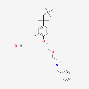 Benzyldimethyl(2-(2-(4-(1,1,3,3-tetramethylbutyl)tolyloxy)ethoxy)ethyl)ammonium hydroxide