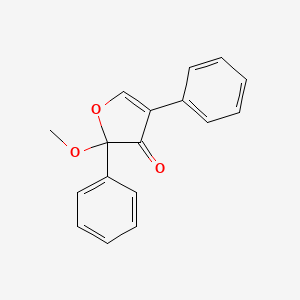 molecular formula C17H14O3 B1222377 2-Methoxy-2,4-diphenylfuran-3-one CAS No. 50632-57-0