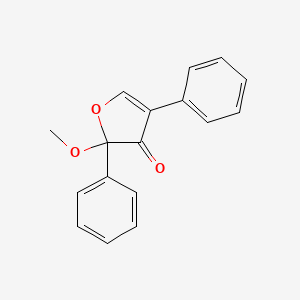 molecular formula C17H14O3 B1222377 2-Methoxy-2,4-diphenyl-3(2H)-furanone CAS No. 50632-57-0