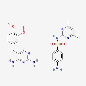 molecular formula C25H30N8O4S B1222379 Sulfakombin CAS No. 65946-23-8