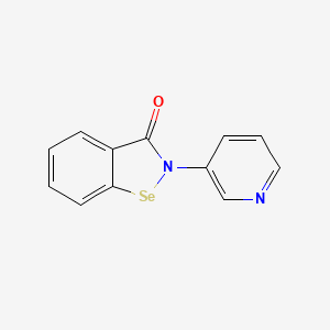 molecular formula C12H8N2OSe B1222384 1,2-Benzisoselenazol-3(2H)-one, 2-(3-pyridinyl)- CAS No. 89780-24-5